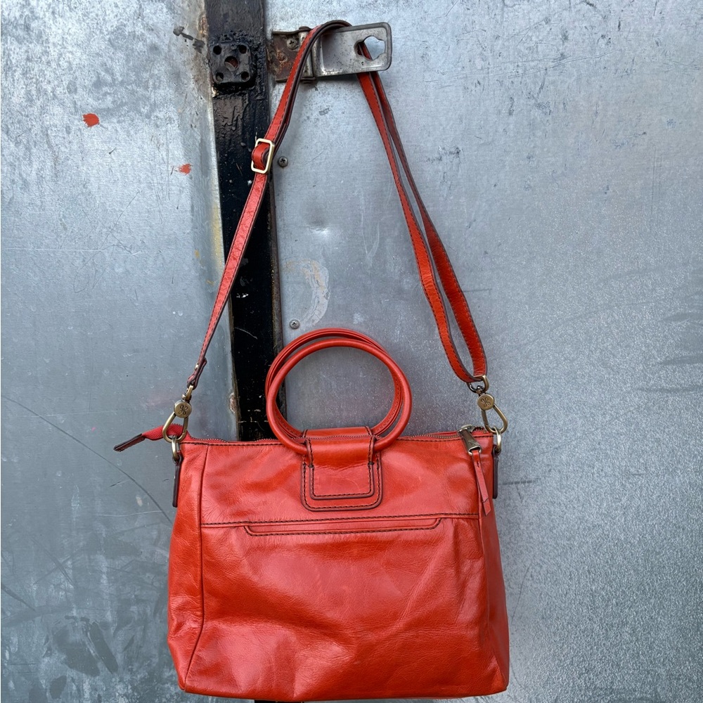 Elegant Red Leather Handbag